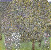 Rose Bushes Under the Trees, Gustav Klimt